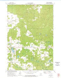 Polar Wisconsin Historical topographic map, 1:24000 scale, 7.5 X 7.5 Minute, Year 1973