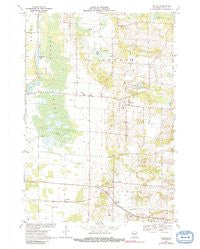 Polonia Wisconsin Historical topographic map, 1:24000 scale, 7.5 X 7.5 Minute, Year 1969