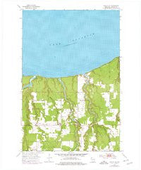 Poplar NE Wisconsin Historical topographic map, 1:24000 scale, 7.5 X 7.5 Minute, Year 1954