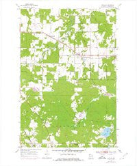 Poplar Wisconsin Historical topographic map, 1:24000 scale, 7.5 X 7.5 Minute, Year 1954