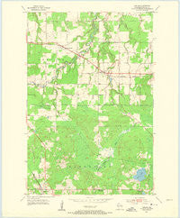 Poplar Wisconsin Historical topographic map, 1:24000 scale, 7.5 X 7.5 Minute, Year 1954