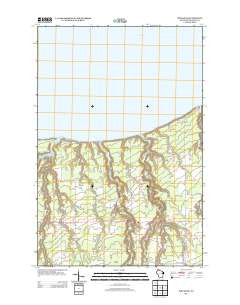 Poplar NE Wisconsin Historical topographic map, 1:24000 scale, 7.5 X 7.5 Minute, Year 2013