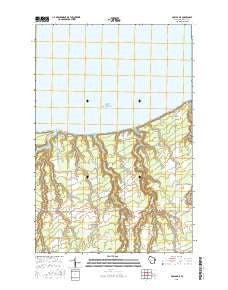Poplar NE Wisconsin Current topographic map, 1:24000 scale, 7.5 X 7.5 Minute, Year 2015