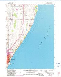 Port Washington East Wisconsin Historical topographic map, 1:24000 scale, 7.5 X 7.5 Minute, Year 1958