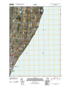 Port Washington East Wisconsin Historical topographic map, 1:24000 scale, 7.5 X 7.5 Minute, Year 2010