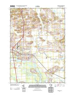 Portage Wisconsin Historical topographic map, 1:24000 scale, 7.5 X 7.5 Minute, Year 2013