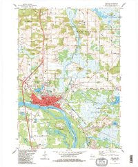 Portage Wisconsin Historical topographic map, 1:24000 scale, 7.5 X 7.5 Minute, Year 1984