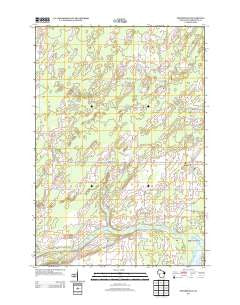 Porterfield Wisconsin Historical topographic map, 1:24000 scale, 7.5 X 7.5 Minute, Year 2013