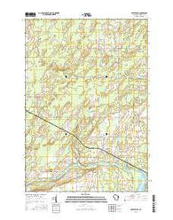 Porterfield Wisconsin Current topographic map, 1:24000 scale, 7.5 X 7.5 Minute, Year 2016