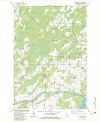 Porterfield Wisconsin Historical topographic map, 1:24000 scale, 7.5 X 7.5 Minute, Year 1982