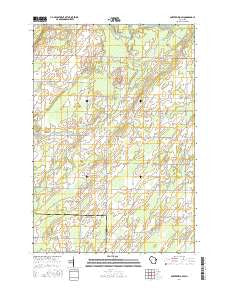 Porterfield SW Wisconsin Current topographic map, 1:24000 scale, 7.5 X 7.5 Minute, Year 2016