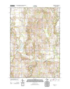 Poskin Wisconsin Historical topographic map, 1:24000 scale, 7.5 X 7.5 Minute, Year 2013