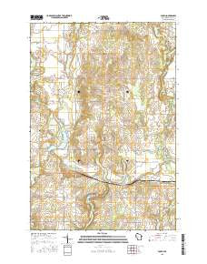 Poskin Wisconsin Current topographic map, 1:24000 scale, 7.5 X 7.5 Minute, Year 2015