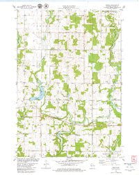 Poskin Wisconsin Historical topographic map, 1:24000 scale, 7.5 X 7.5 Minute, Year 1978
