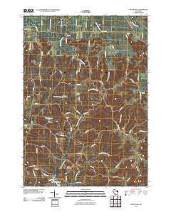 Potato Hill Wisconsin Historical topographic map, 1:24000 scale, 7.5 X 7.5 Minute, Year 2010