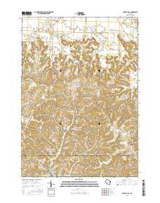 Potato Hill Wisconsin Current topographic map, 1:24000 scale, 7.5 X 7.5 Minute, Year 2016