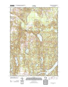 Potato Lake Wisconsin Historical topographic map, 1:24000 scale, 7.5 X 7.5 Minute, Year 2013