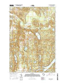 Potato Lake Wisconsin Current topographic map, 1:24000 scale, 7.5 X 7.5 Minute, Year 2015