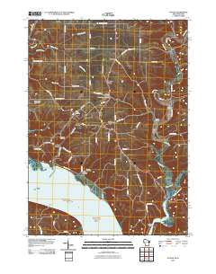 Potosi Wisconsin Historical topographic map, 1:24000 scale, 7.5 X 7.5 Minute, Year 2010