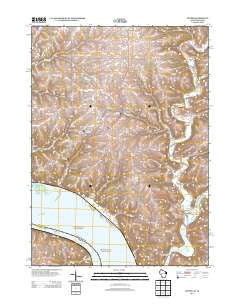 Potosi Wisconsin Historical topographic map, 1:24000 scale, 7.5 X 7.5 Minute, Year 2013