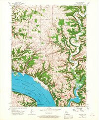 Potosi Wisconsin Historical topographic map, 1:24000 scale, 7.5 X 7.5 Minute, Year 1957
