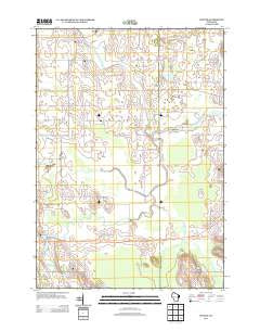 Potter Wisconsin Historical topographic map, 1:24000 scale, 7.5 X 7.5 Minute, Year 2013