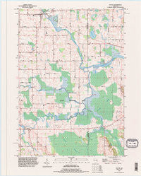 Potter Wisconsin Historical topographic map, 1:24000 scale, 7.5 X 7.5 Minute, Year 1993
