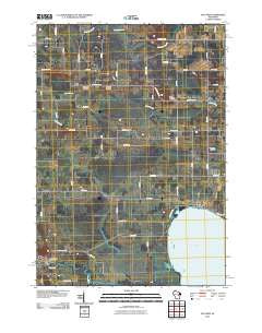 Poy Sippi Wisconsin Historical topographic map, 1:24000 scale, 7.5 X 7.5 Minute, Year 2010