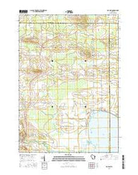 Poy Sippi Wisconsin Current topographic map, 1:24000 scale, 7.5 X 7.5 Minute, Year 2016