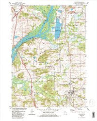 Poynette Wisconsin Historical topographic map, 1:24000 scale, 7.5 X 7.5 Minute, Year 1984