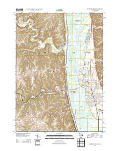 Prairie du Chien Wisconsin Historical topographic map, 1:24000 scale, 7.5 X 7.5 Minute, Year 2013