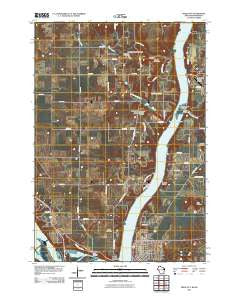 Prescott Wisconsin Historical topographic map, 1:24000 scale, 7.5 X 7.5 Minute, Year 2010