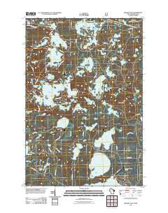 Presque Isle Wisconsin Historical topographic map, 1:24000 scale, 7.5 X 7.5 Minute, Year 2011