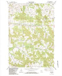 Price Wisconsin Historical topographic map, 1:24000 scale, 7.5 X 7.5 Minute, Year 1984