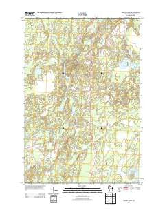 Priest Lake Wisconsin Historical topographic map, 1:24000 scale, 7.5 X 7.5 Minute, Year 2013