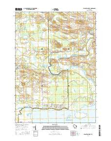 Princeton West Wisconsin Current topographic map, 1:24000 scale, 7.5 X 7.5 Minute, Year 2016