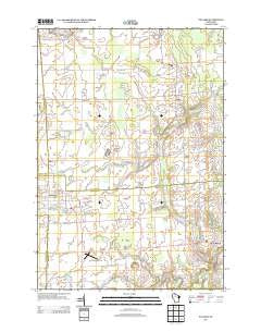 Pulaski Wisconsin Historical topographic map, 1:24000 scale, 7.5 X 7.5 Minute, Year 2013