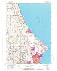 Racine North Wisconsin Historical topographic map, 1:24000 scale, 7.5 X 7.5 Minute, Year 1958