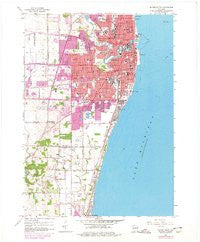 Racine South Wisconsin Historical topographic map, 1:24000 scale, 7.5 X 7.5 Minute, Year 1958