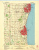 Racine Wisconsin Historical topographic map, 1:62500 scale, 15 X 15 Minute, Year 1959
