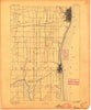 Racine Wisconsin Historical topographic map, 1:62500 scale, 15 X 15 Minute, Year 1892
