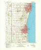 Racine Wisconsin Historical topographic map, 1:62500 scale, 15 X 15 Minute, Year 1959