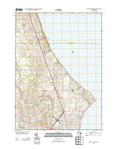 Racine North Wisconsin Historical topographic map, 1:24000 scale, 7.5 X 7.5 Minute, Year 2013
