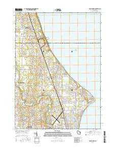Racine North Wisconsin Current topographic map, 1:24000 scale, 7.5 X 7.5 Minute, Year 2016