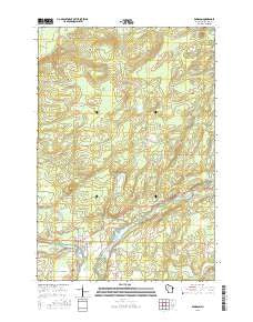 Radisson Wisconsin Current topographic map, 1:24000 scale, 7.5 X 7.5 Minute, Year 2015