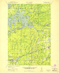 Radisson Wisconsin Historical topographic map, 1:48000 scale, 15 X 15 Minute, Year 1949