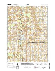 Random Lake Wisconsin Current topographic map, 1:24000 scale, 7.5 X 7.5 Minute, Year 2016