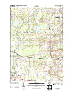Readfield Wisconsin Historical topographic map, 1:24000 scale, 7.5 X 7.5 Minute, Year 2013