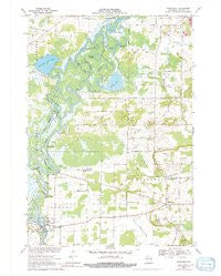 Readfield Wisconsin Historical topographic map, 1:24000 scale, 7.5 X 7.5 Minute, Year 1969