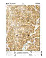 Readstown Wisconsin Current topographic map, 1:24000 scale, 7.5 X 7.5 Minute, Year 2016